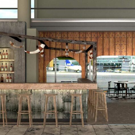 Bar Outlet Flughafen, Entwurf