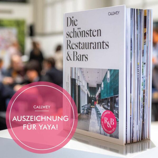 Die sch&ouml;nsten Restaurants und Bars 2023 &mdash; yaya wurde ausgezeichnet!