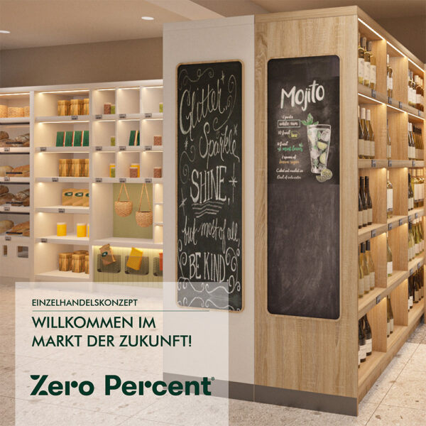 Zero Percent &mdash; Er&ouml;ffnung Shop mit Caf&eacute;