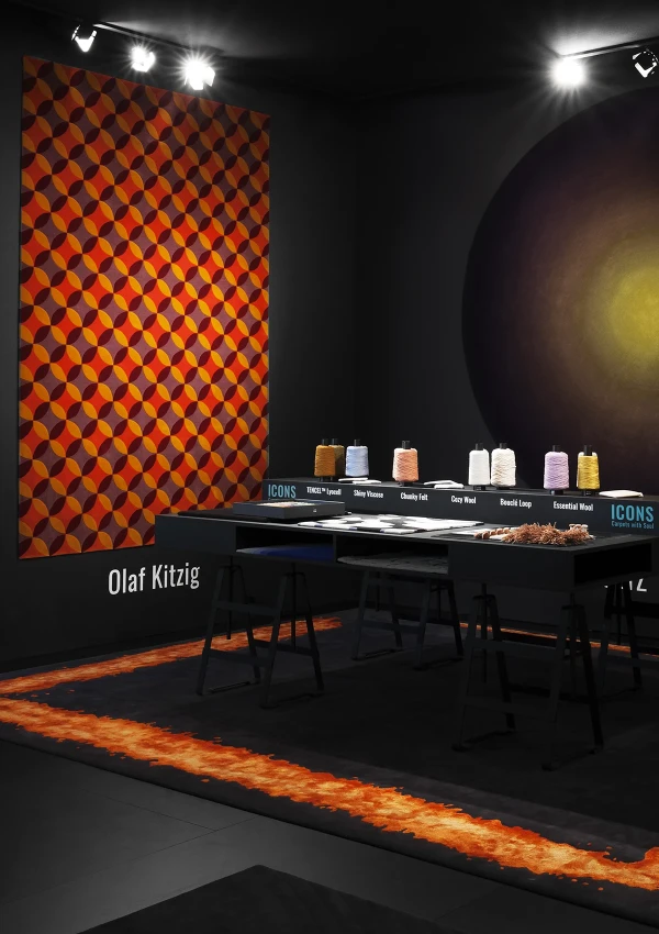 Olaf Kitzig entwirft f&uuml;r die ICONS Carpet Collection von JAB ANSTOETZ